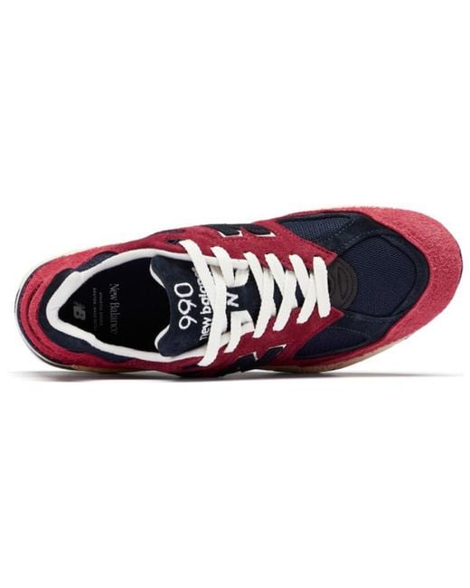 New Balance Red Teddy Santis X 990V2 Made for men