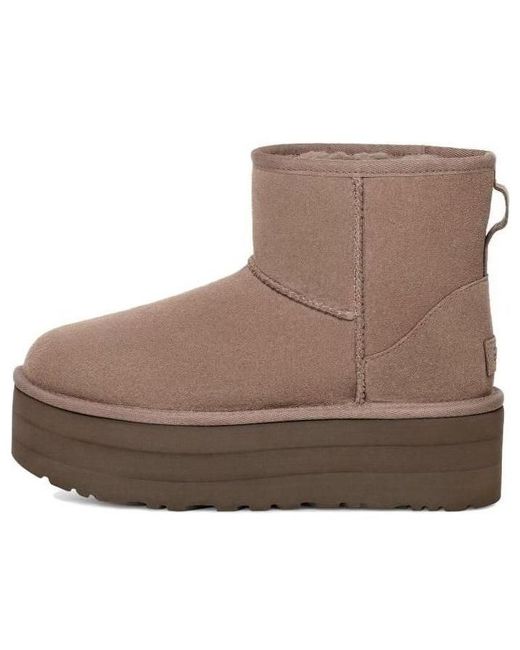 Ugg Brown (Wmns) Classic Mini Platform Boot 'Smoke Plum'