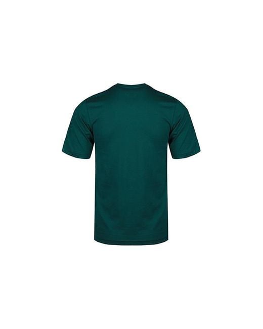 Adidas Green E 3S Tee Classic Stripe Training Sports Round Neck Short Sleeve for men