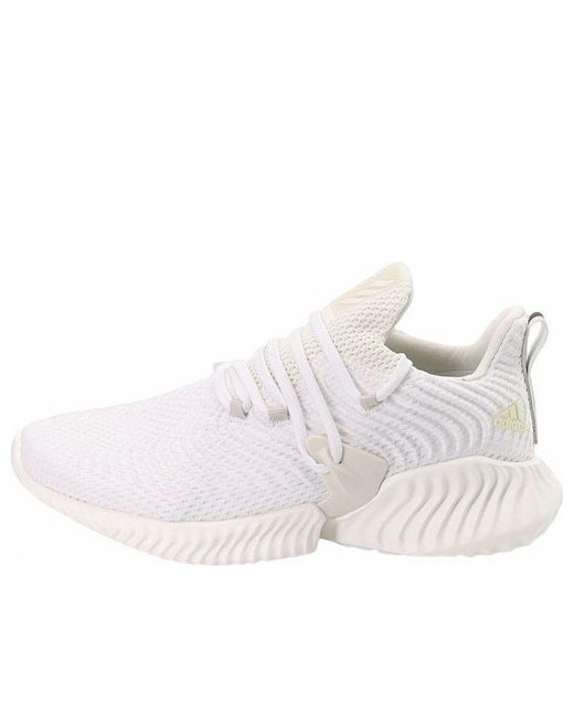 Adidas White Alphabounce Instinct 'Triple' for men