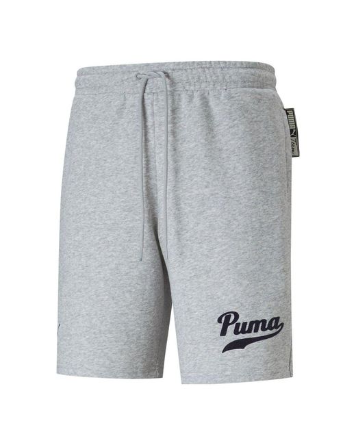 PUMA Gray Essential Sweat Shorts for men