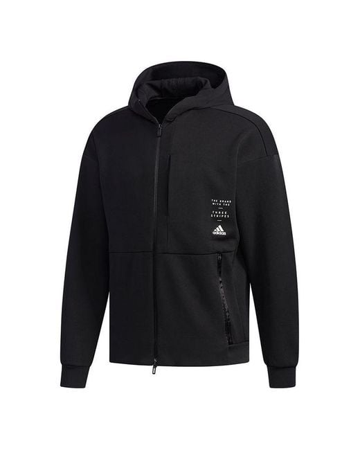 Adidas Blue Id Sweat Hd Casual Sports Jacket S for men