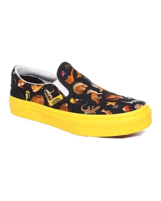 Vans Yellow X National Geographic Classic Slip-On Kids for men