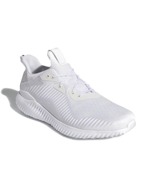 Adidas White Alphabounce 1 for men