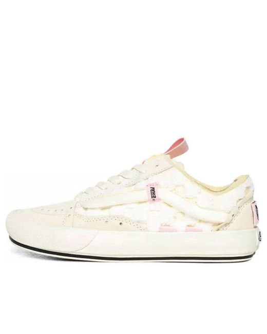 Vans White Old Skool Cap 'Chenille Check' for men