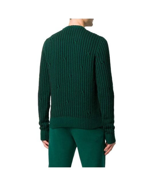 Off-White c/o Virgil Abloh Green Logo Stripe Knit for men