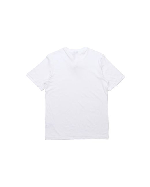Adidas White Athleisure Casual Sports Round Neck Short Sleeve for men