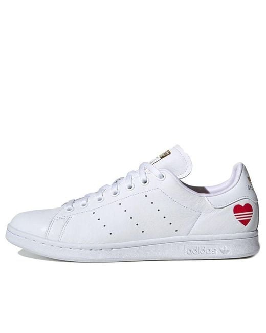 Adidas White Originals Stan Smith Valentine's Day for men