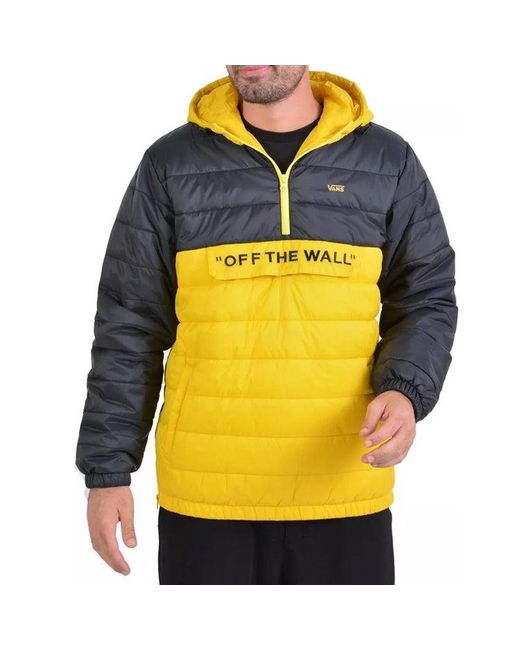 Vans Yellow Carlon Anorak Puffer Jacket for men