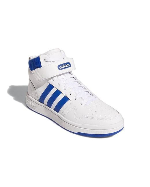 Adidas Blue Postmove Mid Basketball Shoes for men