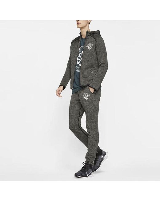 Nike Gray X Gyakusou Crossover Sports Hooded Casual Long Sleeves Knit for men