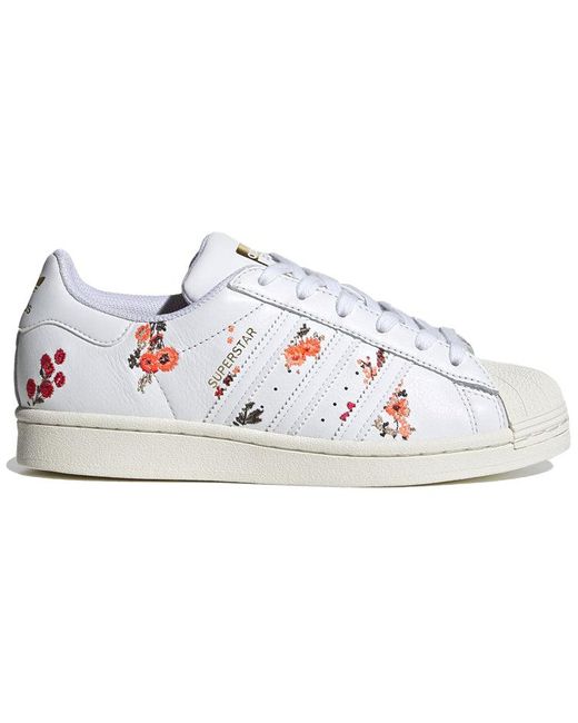 Adidas White (Wmns) Superstar Floral'