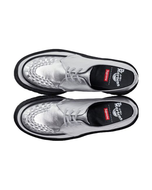 Dr. Martens Gray Ramsey Supreme Nappa Leather Creepers