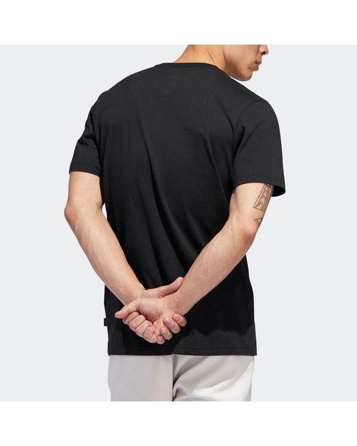 Adidas Black Originals Loose Leisure Sports Short Sleeve S for men