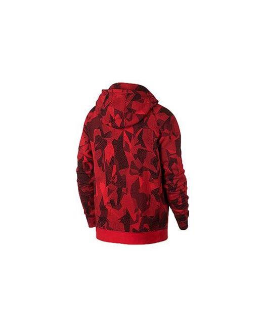 Nike Kyrie Kyrie Irving Basketball Sports Fleece Lined Hoodie Jacket in Red  for Men | Lyst