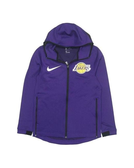 Nike Blue X Nba Therma Flex Showtime Jacket 'La Lakers' for men