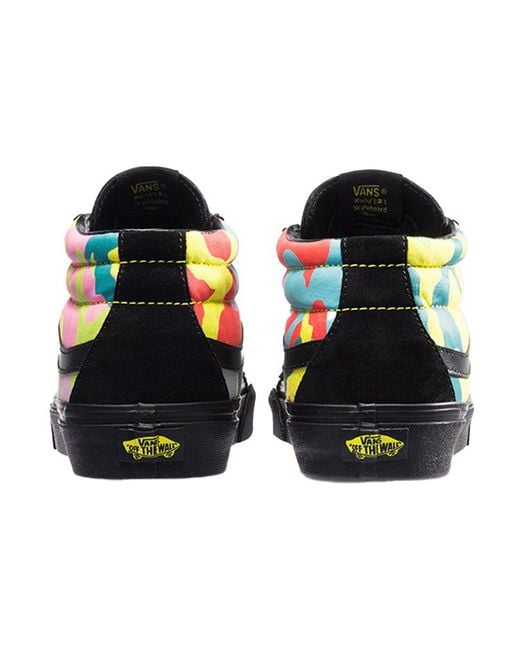 Vans Black Sk8-Mid Reissue 'Neon Camo' for men