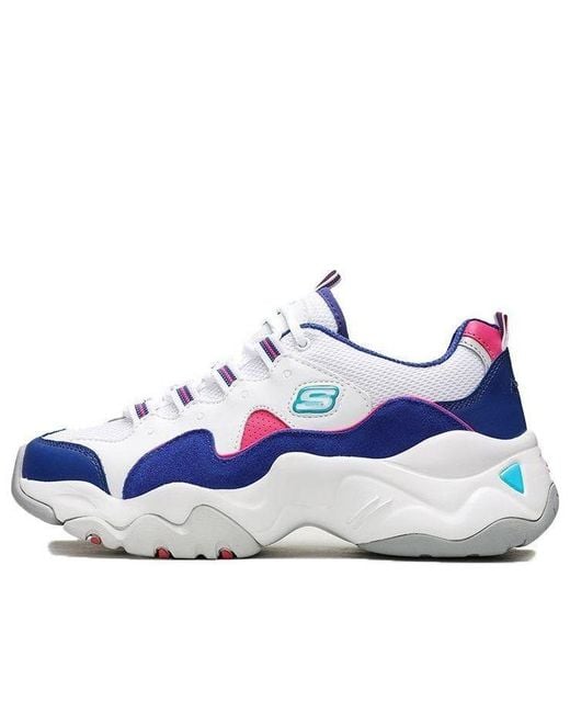 Skechers Blue (Wmns) D'Lites 3.0 Zenway Low-Top Sneakers