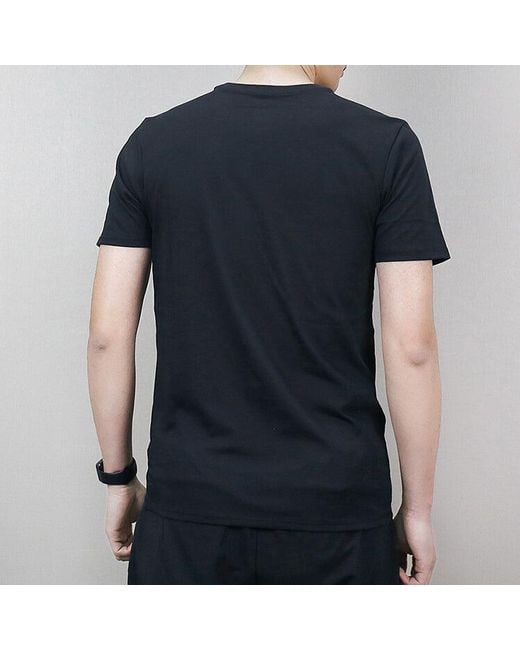 Nike Black Alphabet Printing Casual Short Sleeve for men