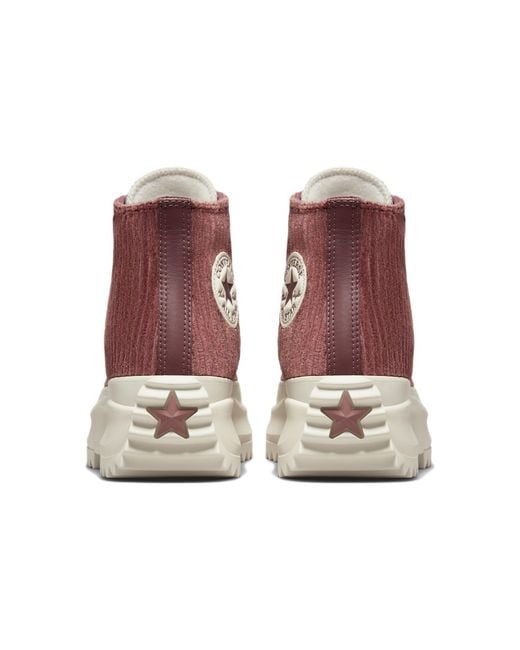 Converse Red Run Star Hike Platform High 'Striped Knit' for men
