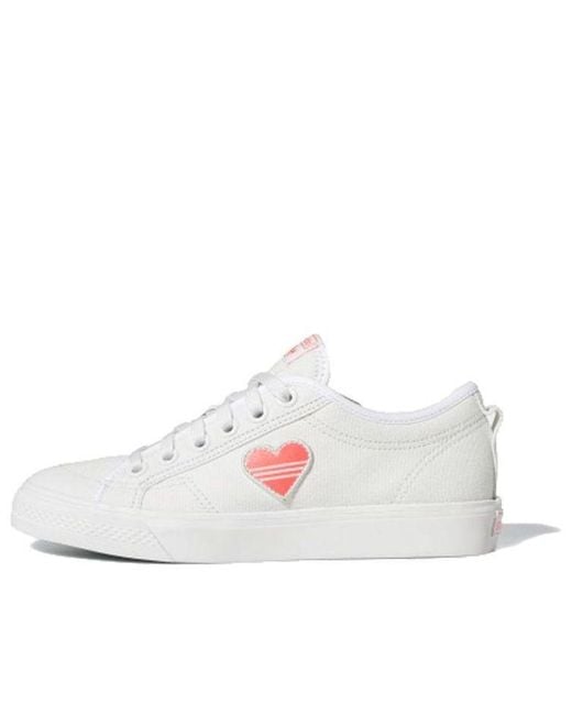 Adidas White (Wmns) Nizza Trefoil 'Valentine's Day'
