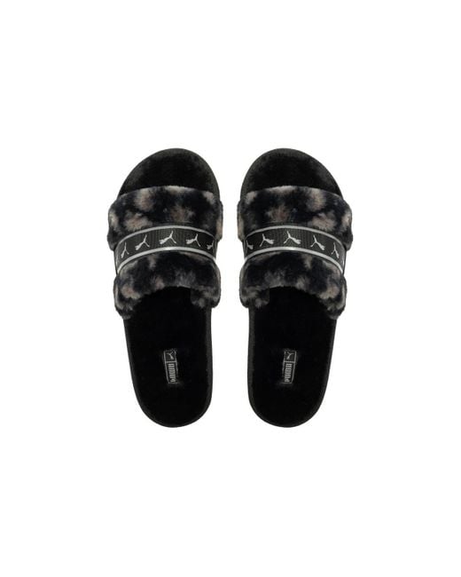 PUMA Black (Wmns) Fluff Remix Animal Bx