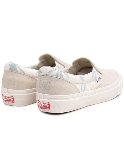 Vans White Modernica X Og Classic Slip-On Lx 'Palm Leaf' for men