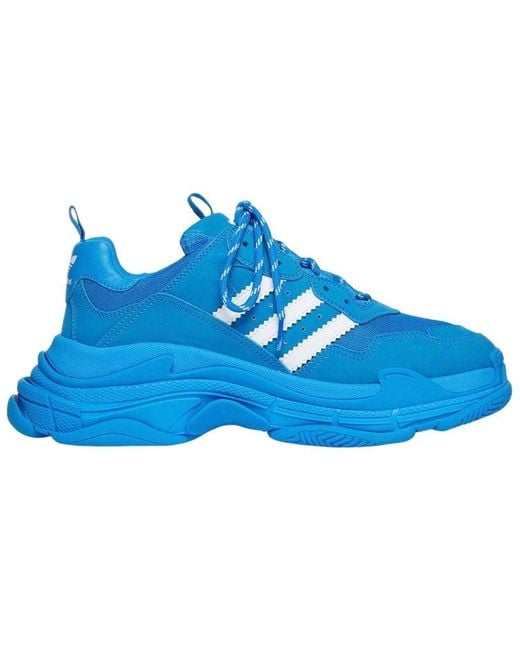 Balenciaga Blue / Adidas - Triple S Sneakers for men
