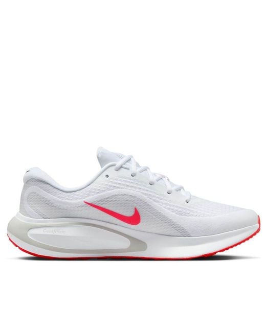 Nike White Journey Run Bright Crimson' for men