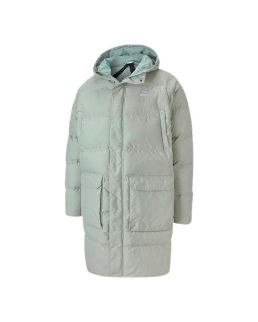 PUMA Blue Classics Long Down Jacket for men