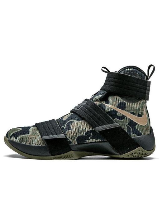 Nike Black Lebron Zoom Soldier 10 'Army Camo' for men