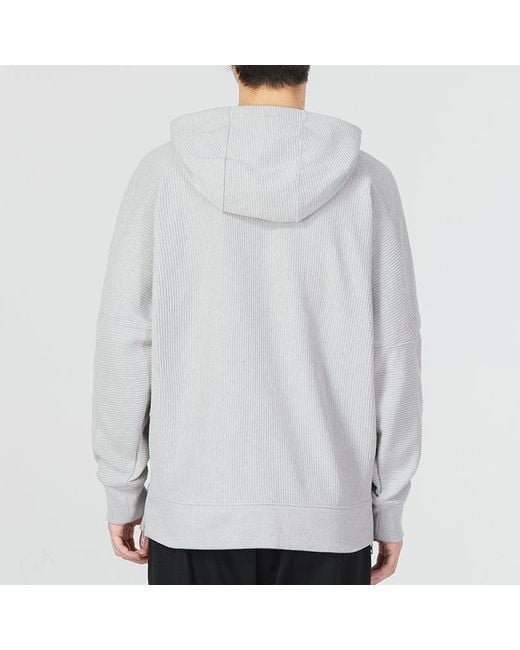 Under Armour Gray Ottoman Fleece Hoodie 'Light' for men