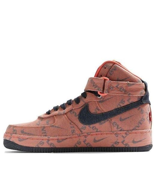 Nike Brown By You X Levi's Air Force 1 High 'Exclusive Denim' for men