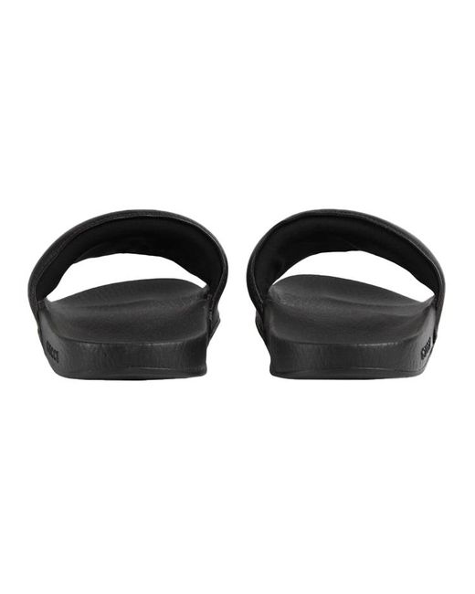 Gucci Black (Wmns) Interlock Double G Soft Sole Cozy Flat Heel Fashion Sandals