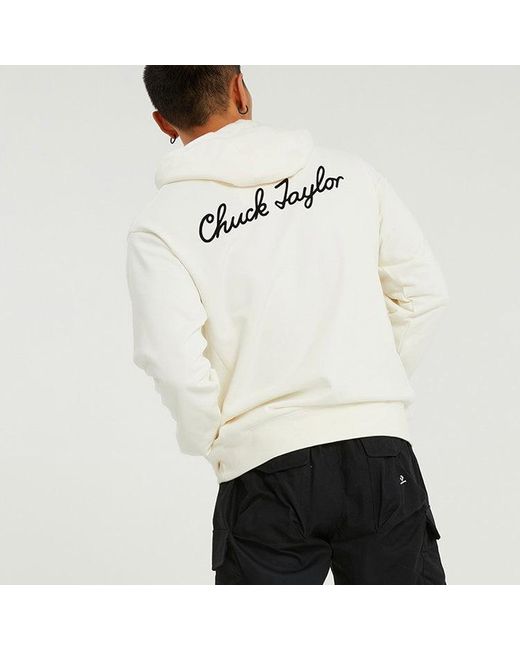 Converse White Alphabet Printing Sports Couple Style Cream for men
