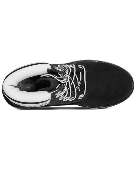 Timberland Black (Wmns) Inch Premium Lf Nubuck Logo'