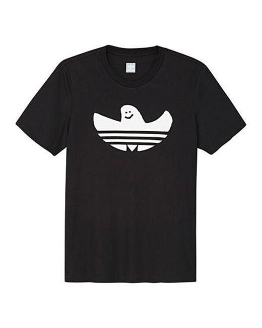 Adidas Black Originals Solid Shmoo T Sports Short Sleeve for men