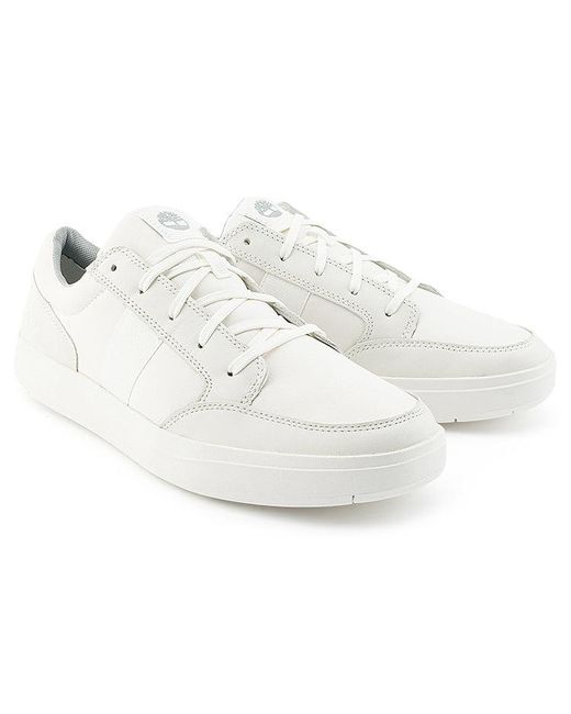 Timberland White Davis Square Oxford Sneakers for men