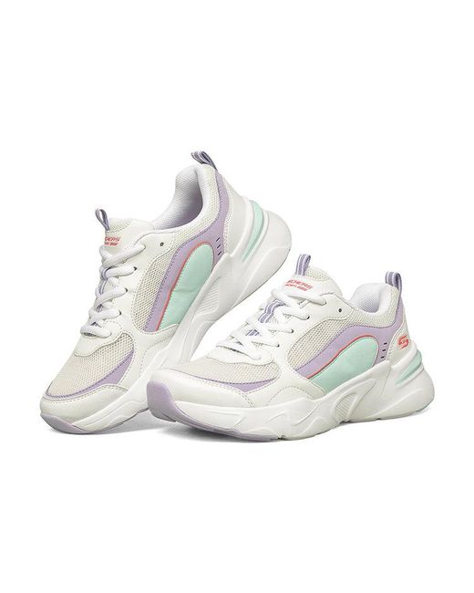 Skechers White (Wmns) Bobs Bamina