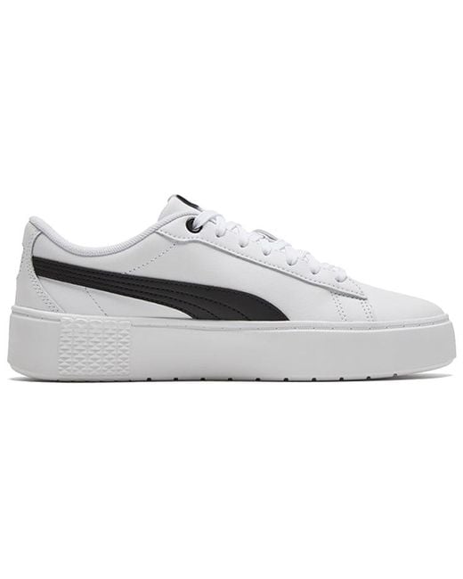 PUMA White (Wmns) Smash Platform V2 L