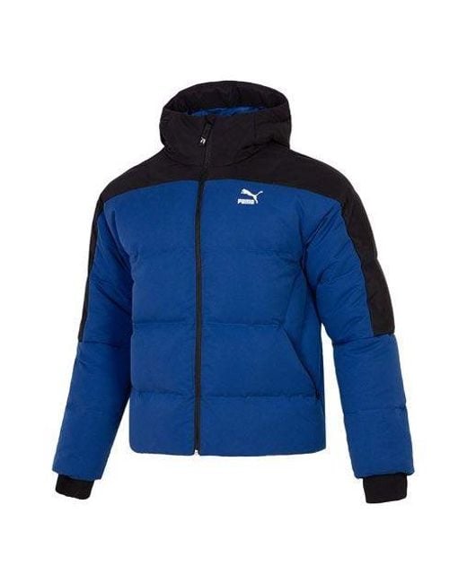 PUMA Blue Colorblock Padded Down Jacket '' for men