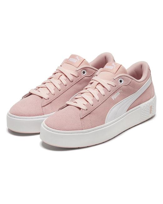 PUMA Pink (Wmns) Smash Platform V2 Suede 'Peachskin'