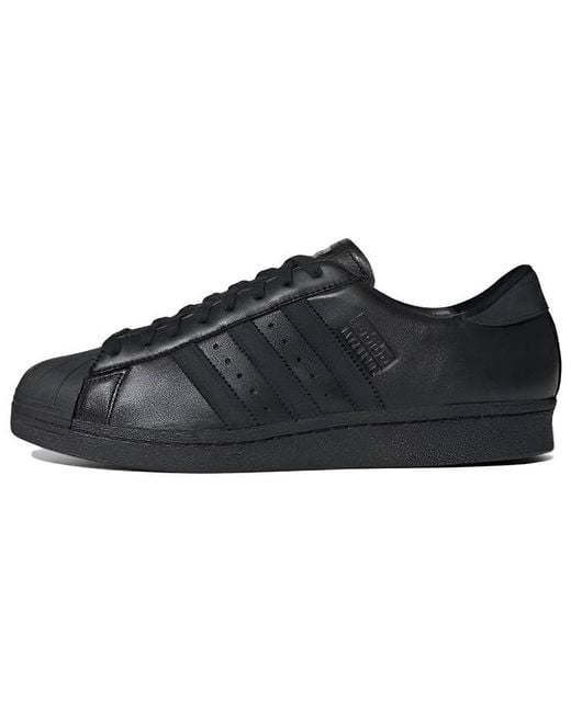 Adidas Black Superstar 80S Recon 'Triple' for men