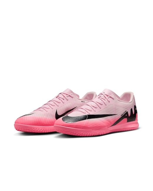 Nike Pink Mercurial Vapor 15 Academy Ic Low-Top Soccer Shoes for men