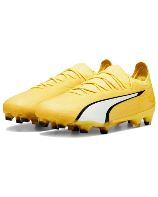 PUMA Yellow Ultra Ultimate Fg/Ag Football Boots for men