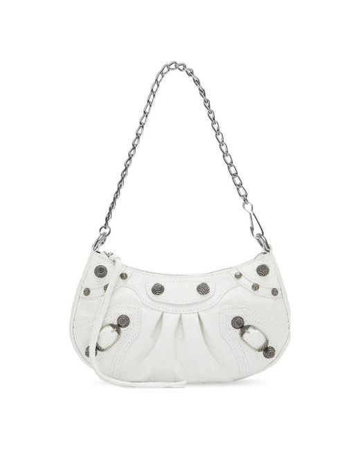 Balenciaga White (Wmns) Le Cagolele Cagole Mini Bag With Chain