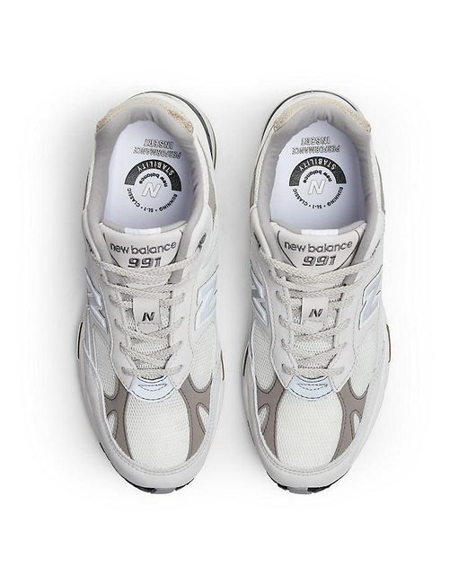 New Balance White 991 'Made for men