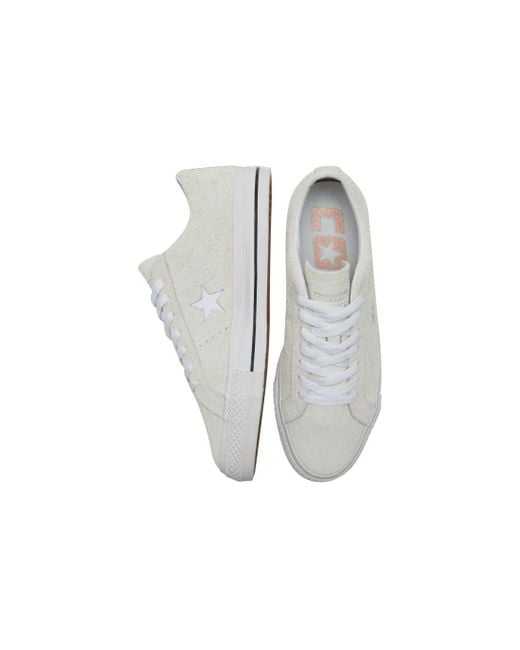 Converse White One Star Pro Ox 'Egret' for men