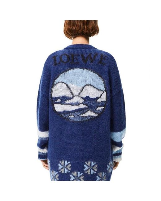 Loewe Blue (Wmns) Ss21 Large Multi-Color Cardigan