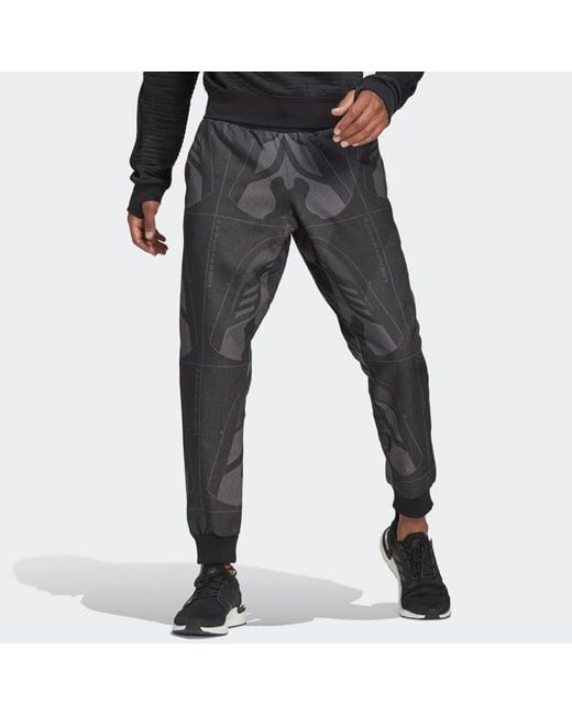 Adidas Gray M Jqrd Ftw Pant Sports Stylish Loose Bundle Feet Sports Long Pants for men
